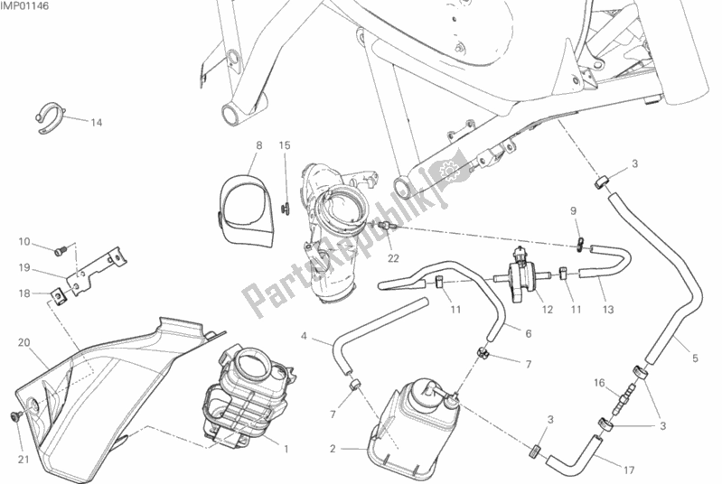 Wszystkie części do Filtr Kanistrowy Ducati Scrambler Icon 803 2020