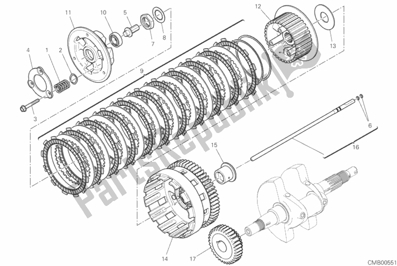 Alle onderdelen voor de Koppeling (fcc) van de Ducati Scrambler Icon 803 2020