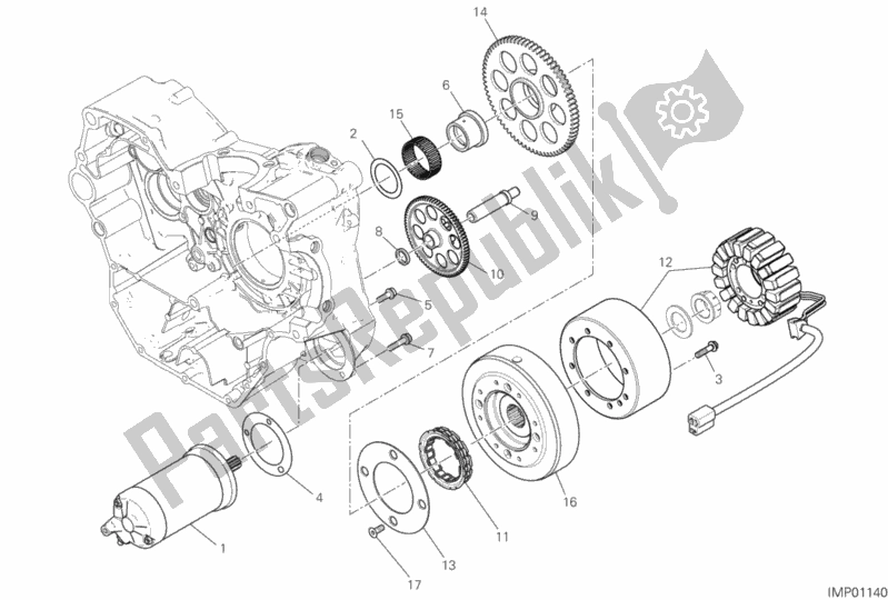 Alle onderdelen voor de Elektrisch Starten En Ontsteken van de Ducati Scrambler Icon 803 2020