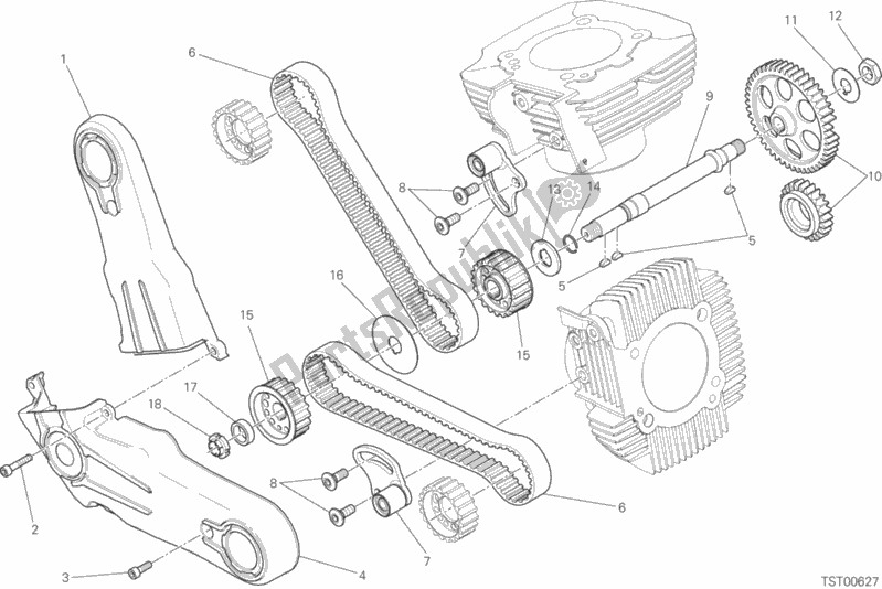 Alle onderdelen voor de Timing Systeem van de Ducati Scrambler Icon 803 2020