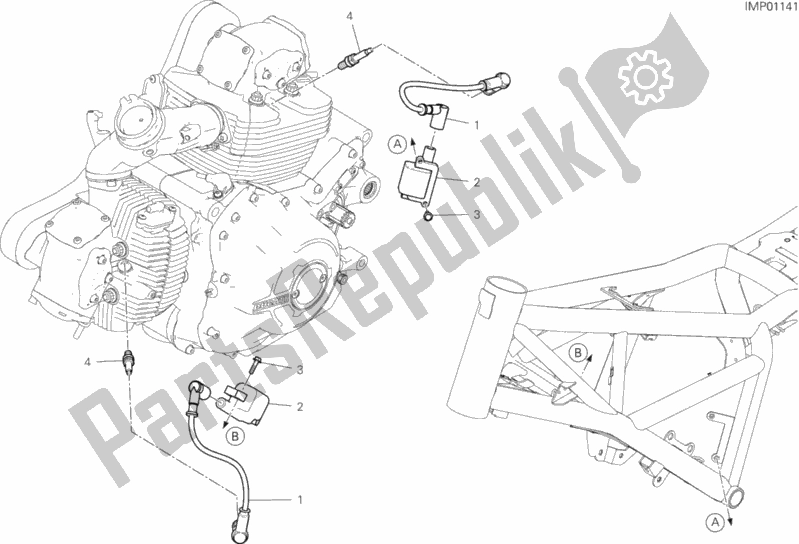 Todas las partes para Arnés De Cableado (bobina) de Ducati Scrambler Icon 803 2020