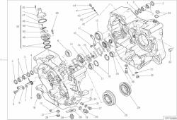 COMPLETE HALF-CRANKCASES PAIR