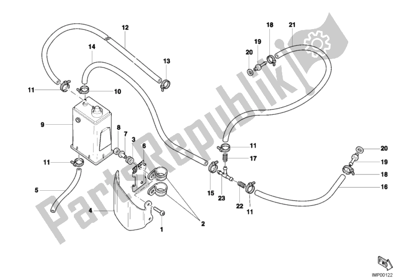 Todas las partes para Filtro De Frasco Ee. De Ducati Sportclassic MH 900 E 2001