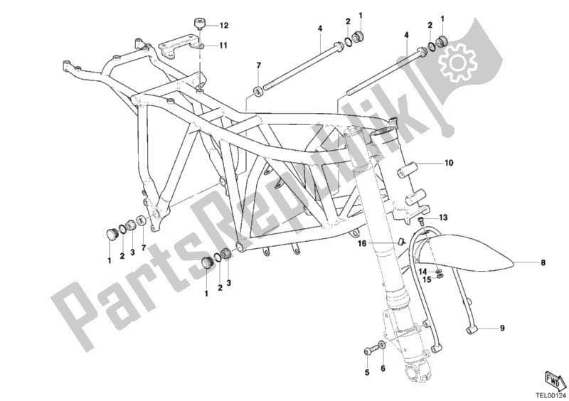 Todas las partes para Marco de Ducati Sportclassic MH 900 E 2001