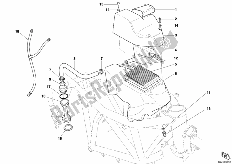All parts for the Intake of the Ducati Sportclassic MH 900 E 2001