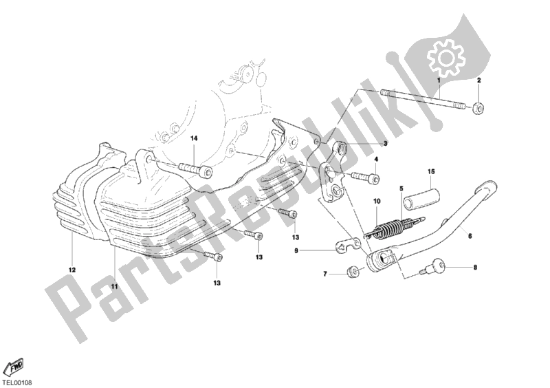 Todas las partes para Costado de Ducati Sportclassic MH 900 E 2001