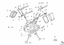 Vertical cylinder head