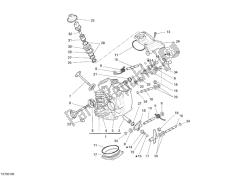 Horizontal cylinder head