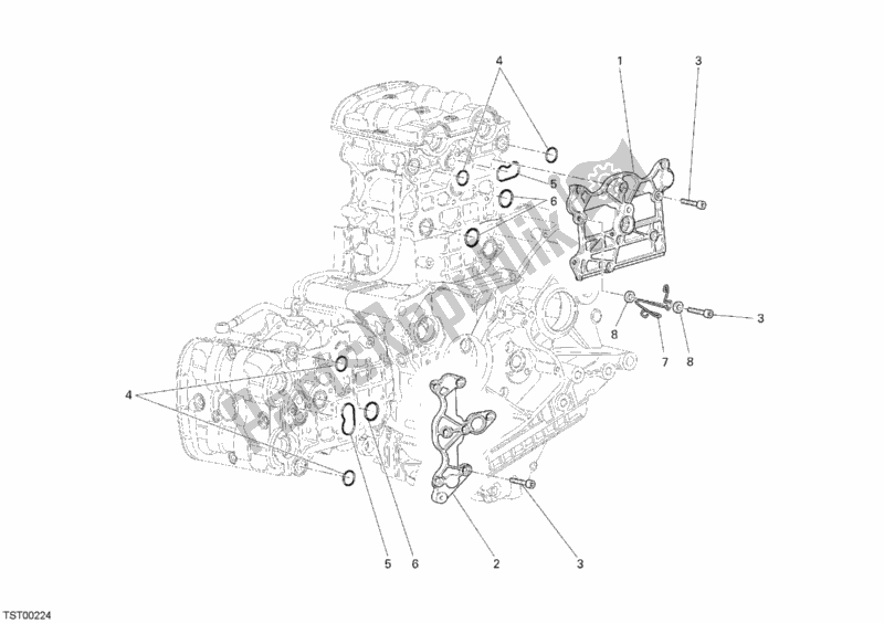 Tutte le parti per il Copricapo del Ducati Monster S4 RS 1000 2006