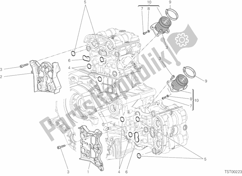 Tutte le parti per il Collettore Di Aspirazione del Ducati Monster S4 RS 1000 2006