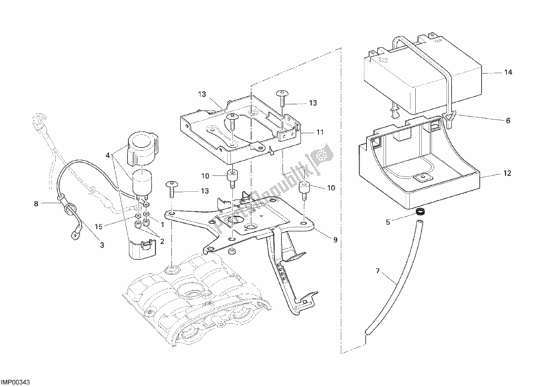 Toutes les pièces pour le Batterie du Ducati Monster S4 RS 1000 2007
