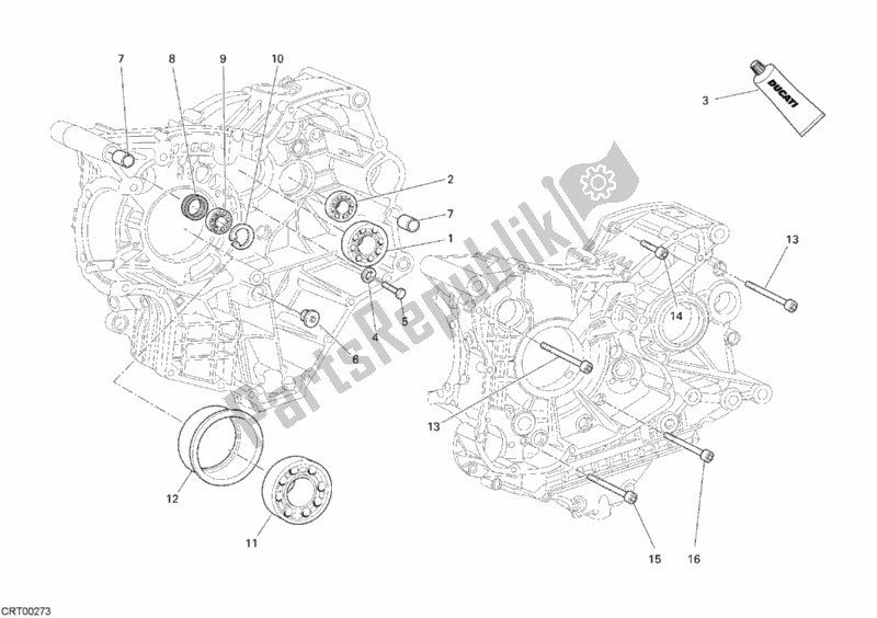 Todas las partes para Cojinetes Del Cárter de Ducati Monster S4 RS 1000 2007