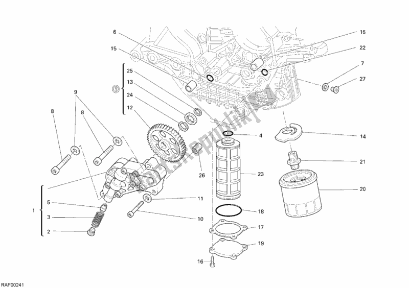 Todas las partes para Bomba De Aceite - Filtro de Ducati Monster S4 RS 1000 2007