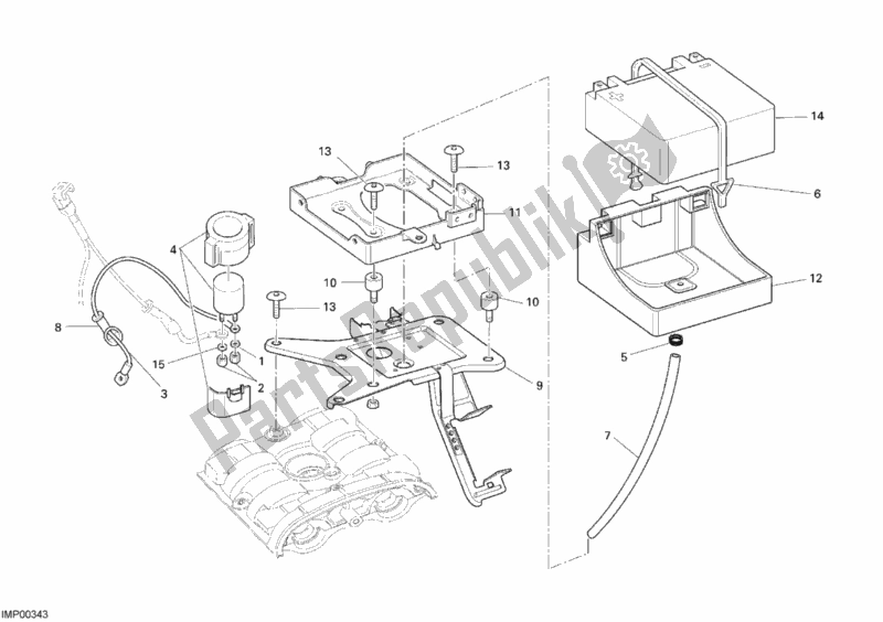 Tutte le parti per il Batteria del Ducati Monster S4 RS 1000 2008