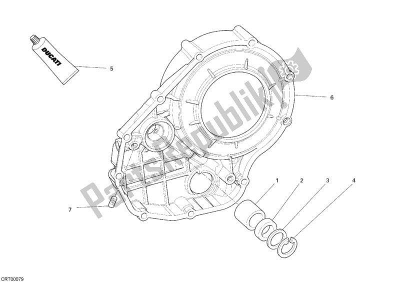 Todas las partes para Tapa Del Embrague de Ducati Monster S4 RS 1000 2008