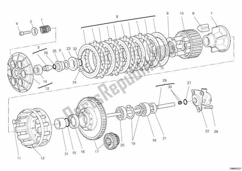 Tutte le parti per il Frizione del Ducati Monster S4 RS 1000 2008