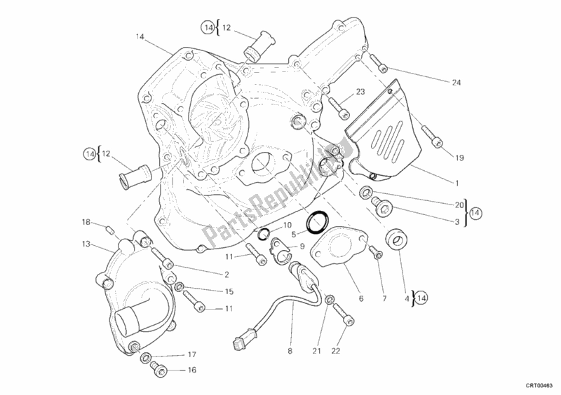 Todas las partes para Cubierta Del Generador de Ducati Monster S4 RS 1000 2008