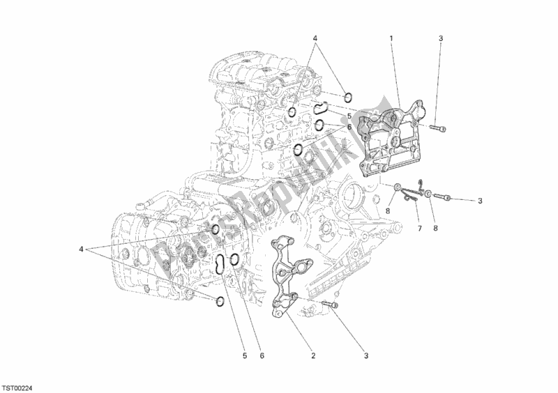 Tutte le parti per il Copricapo del Ducati Monster S4 RS 1000 2008