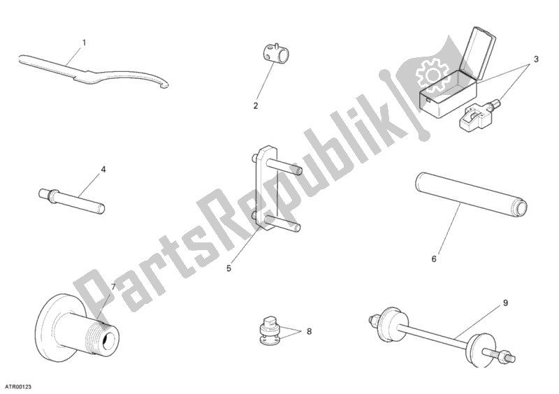 All parts for the Workshop Service Tools, Frame of the Ducati Monster S4 RS 1000 2008