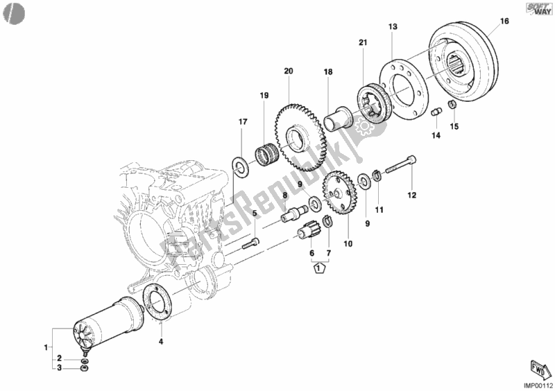 Alle onderdelen voor de Generator - Startmotor van de Ducati Monster S4 R 996 2003