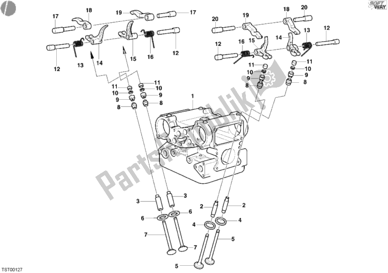 Alle onderdelen voor de Klep van de Ducati Monster S4 R 996 2003