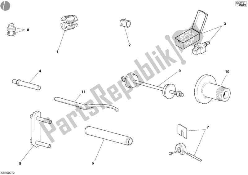 All parts for the Workshop Service Tools, Frame of the Ducati Monster S4 R 996 2003