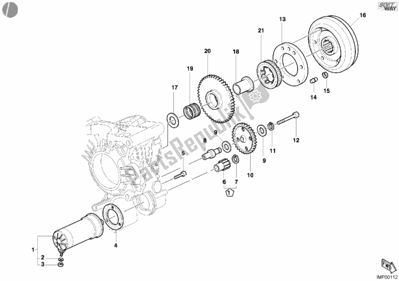 Alle onderdelen voor de Generator - Startmotor van de Ducati Monster S4 R 996 2004