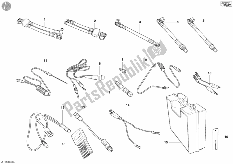 Tutte le parti per il Strumento Di Controllo Della Pressione del Ducati Monster S4 R 996 2004