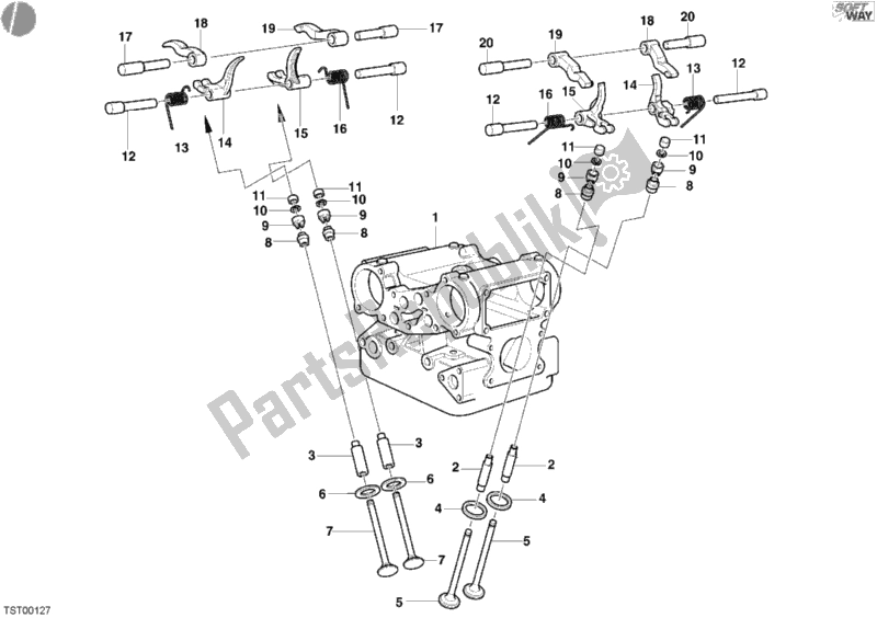 Todas las partes para Válvula de Ducati Monster S4 R 996 2004