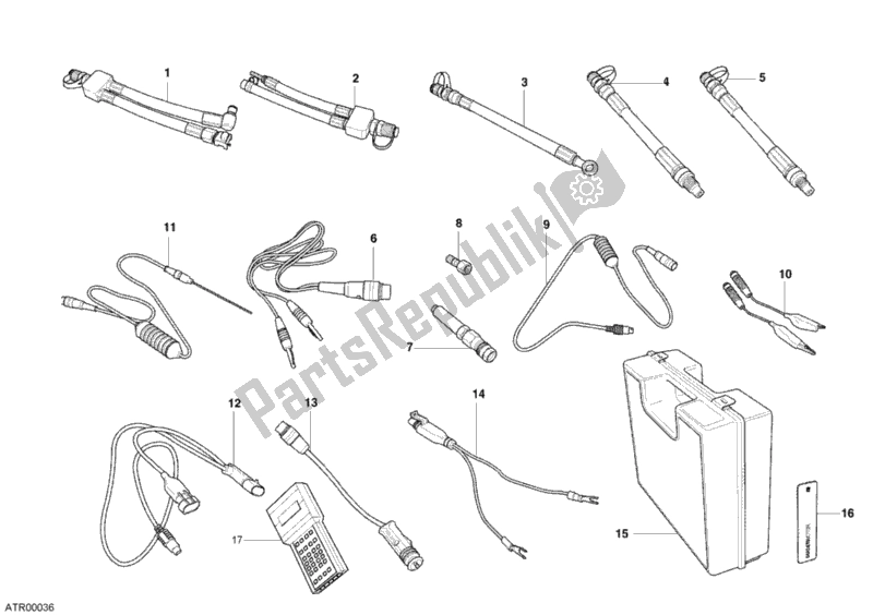 Todas as partes de Instrumento De Verificação De Pressão do Ducati Monster S4 R 996 2005