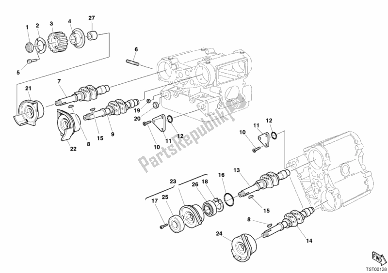 Tutte le parti per il Albero A Camme del Ducati Monster S4 R 996 2006