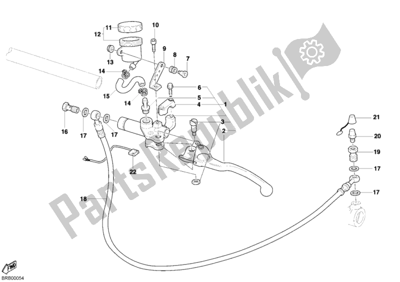 Tutte le parti per il Pompa Frizione del Ducati Monster S4 R 996 2006