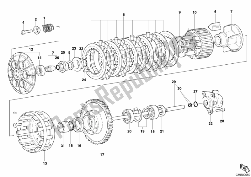 Tutte le parti per il Frizione del Ducati Monster S4 R 996 2006