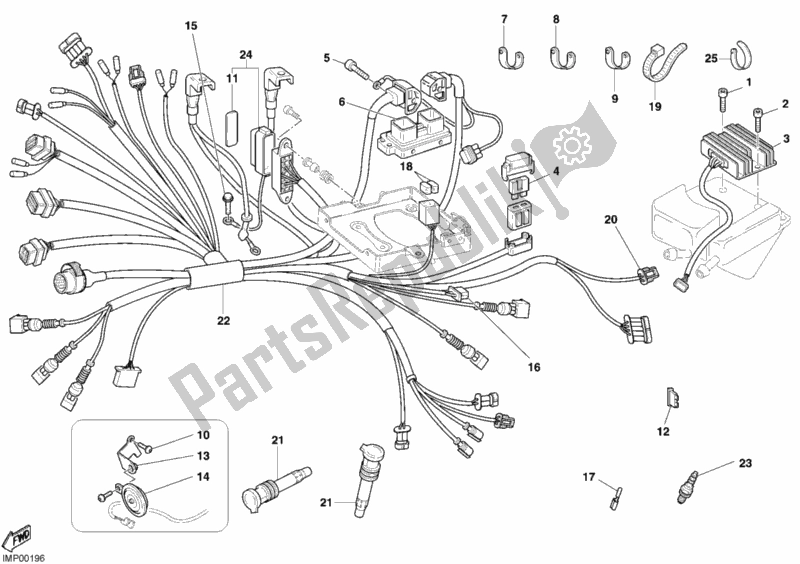 Todas las partes para Arnés De Cableado de Ducati Monster S4 R 996 2006