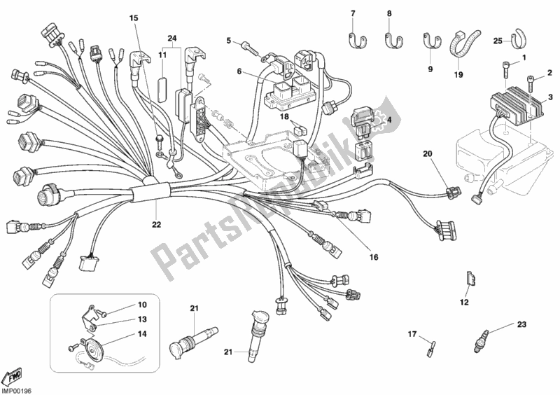 Todas las partes para Arnés De Cableado de Ducati Monster S4 R 996 2006