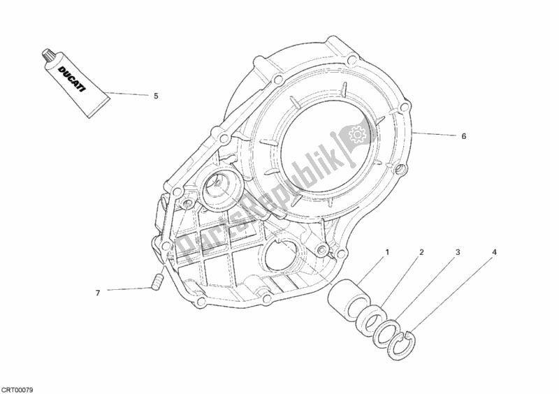 Tutte le parti per il Coperchio Frizione del Ducati Monster S4 R 996 2007