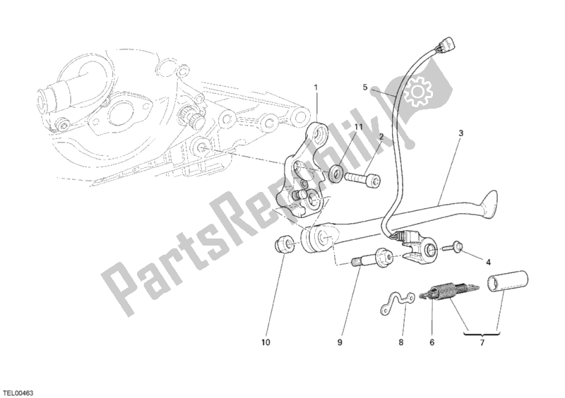 Todas las partes para Costado de Ducati Monster S4 R 996 2007
