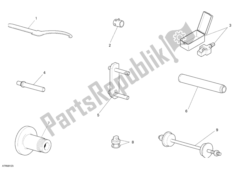 Wszystkie części do Narz? Dzia Serwisowe Warsztatu, Stela? Ducati Monster S4 R 996 2007