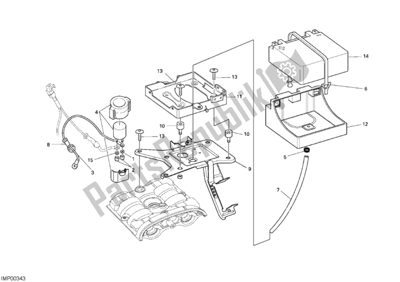 Tutte le parti per il Batteria del Ducati Monster S4 R 996 2008