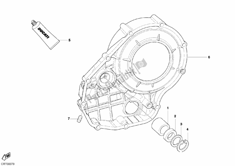 Todas las partes para Tapa Del Embrague de Ducati Monster S4 R 996 2008