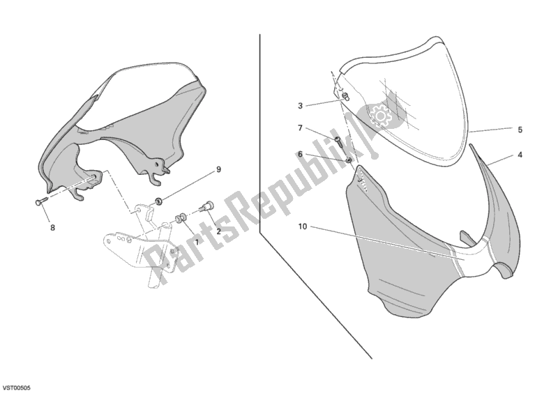 Todas las partes para Cubierta de Ducati Monster S4 R 996 2008