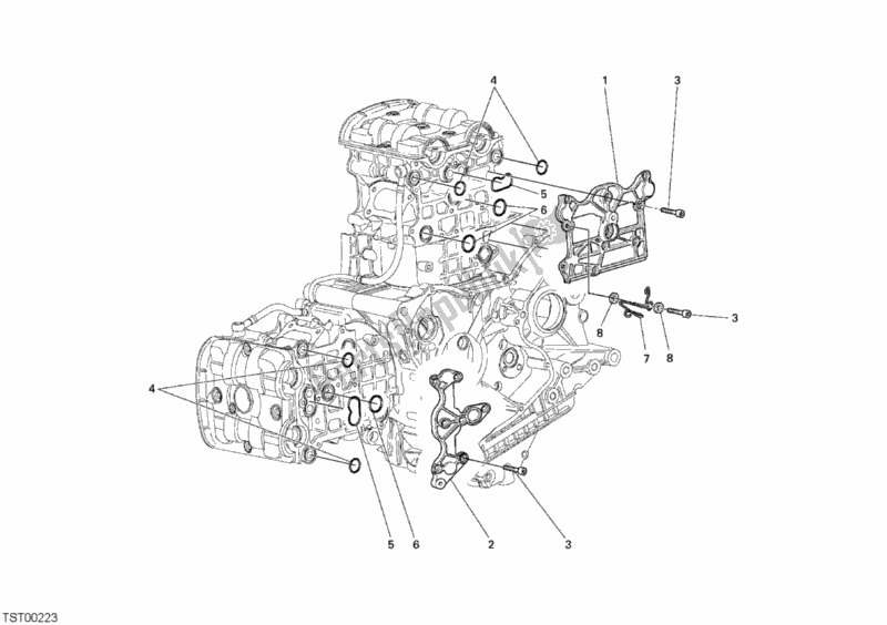 Tutte le parti per il Copricapo del Ducati Monster S4 R 996 2008