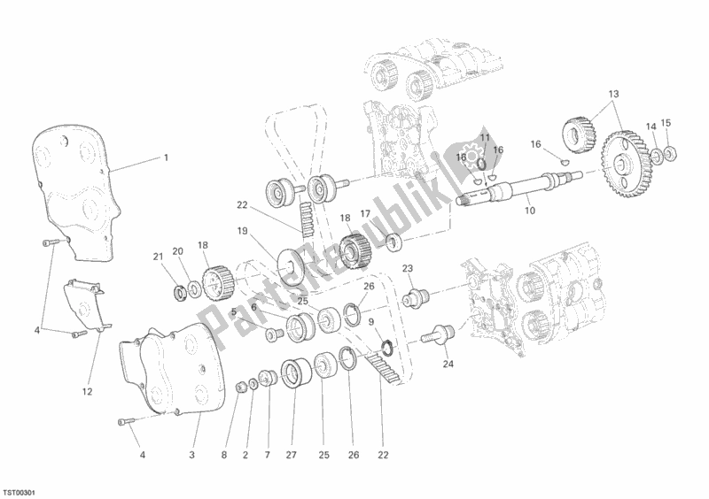 Todas las partes para Correa Dentada de Ducati Monster S4 R 996 2008