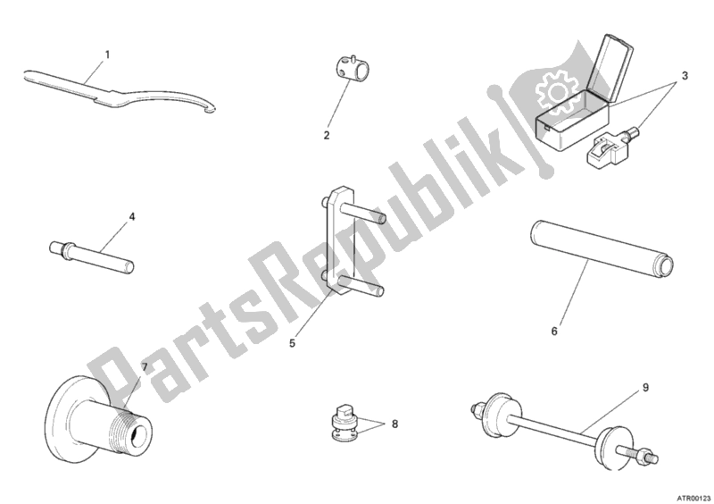 Wszystkie części do Narz? Dzia Serwisowe Warsztatu, Stela? Ducati Monster S4 R 996 2008