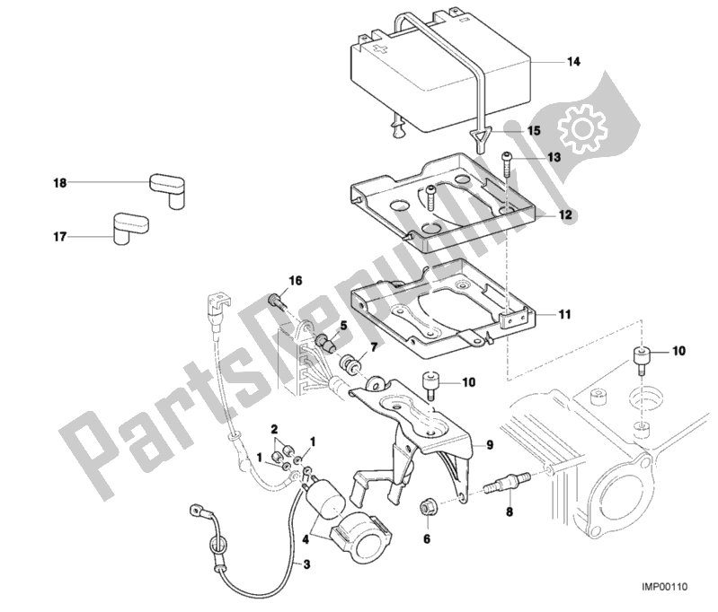 Tutte le parti per il Batteria del Ducati Monster S4 916 2001