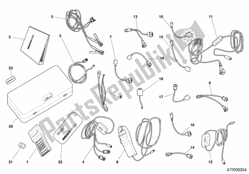 Todas las partes para Comprobar La Matesis Del Instrumento de Ducati Monster S4 916 2001