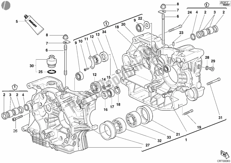 Tutte le parti per il Carter del Ducati Monster S4 916 2001