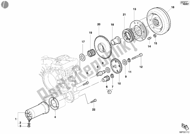 Toutes les pièces pour le Générateur - Moteur De Démarrage du Ducati Monster S4 916 2001