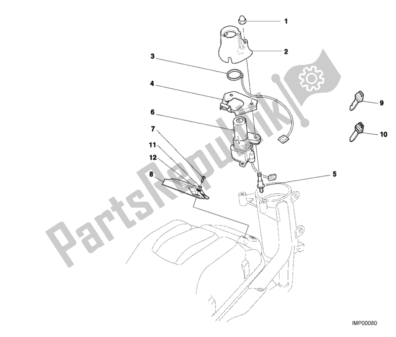 Todas las partes para Interruptor De Llave de Ducati Monster S4 916 2001