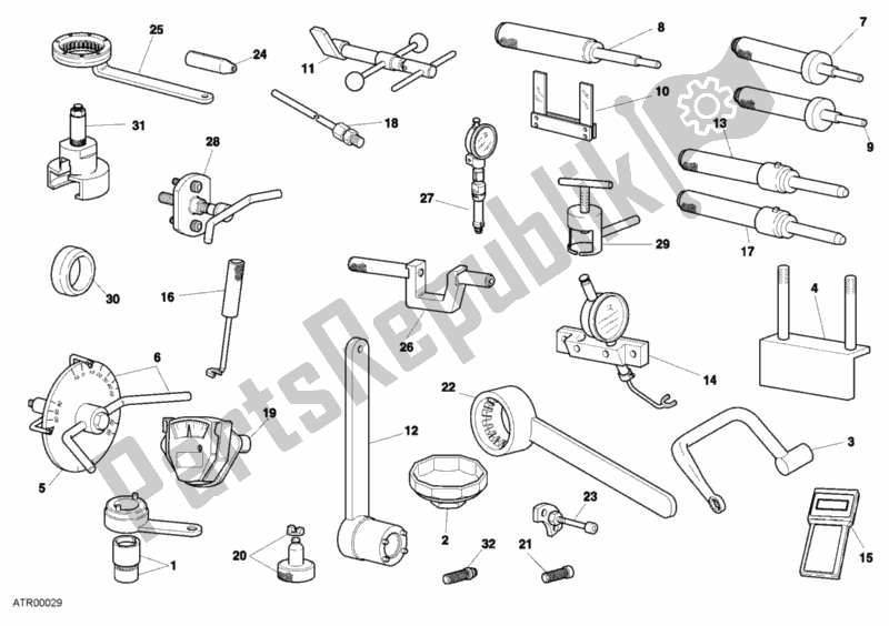 Todas las partes para Herramientas De Servicio De Taller, Motor de Ducati Monster S4 916 2001